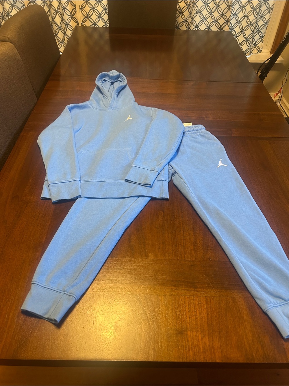 Jordan Kids Light Blue Fleece Hoodie & Joggers Set